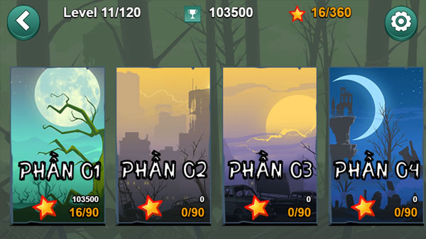 Chọn level thử thách