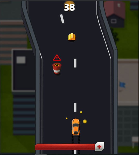 Thu thập thỏi vàng trên đường