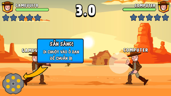 Chuẩn bị đấu súng solo