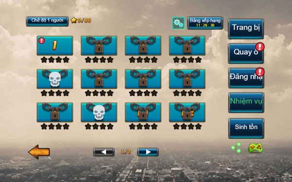 Các level thử thách