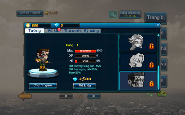 Mở khóa nhân vật tướng mới trong Shop cửa hàng