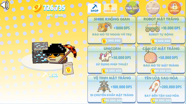 Nâng cấp đầy đủ sức mạnh cho shiba meme minecraft