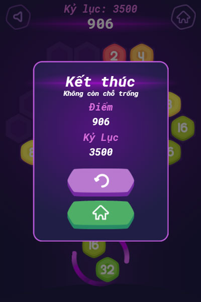 Kết thúc level thử thách