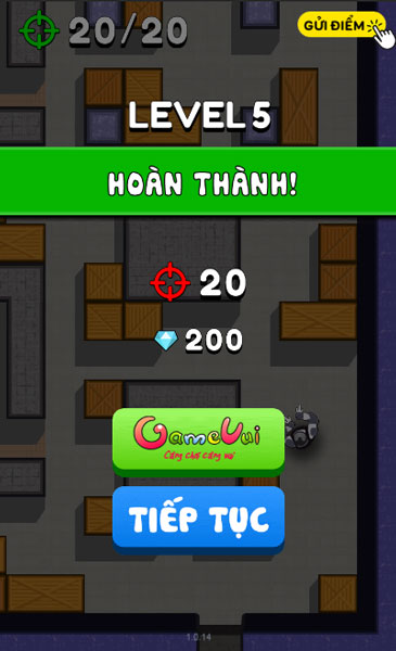 Hoàn thành level thử thách