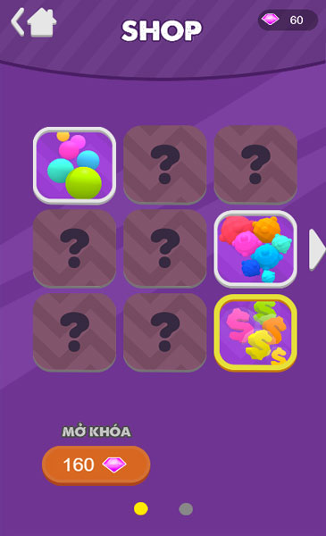 Các loại bóng trong Shop cửa hàng