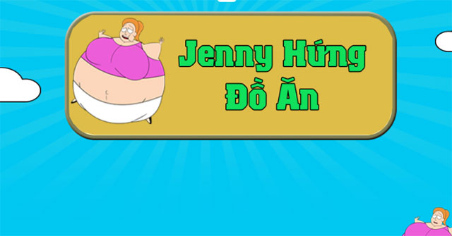 Jenny hứng đồ ăn