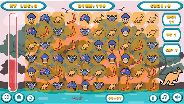 Xếp 3 biểu tượng giống nhau lại với nhau