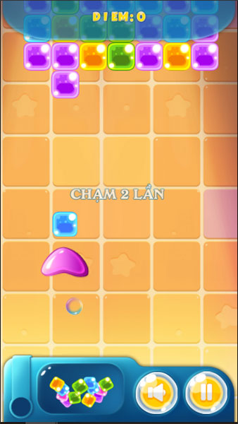 Bắn kẹo cùng màu lại gần nhau