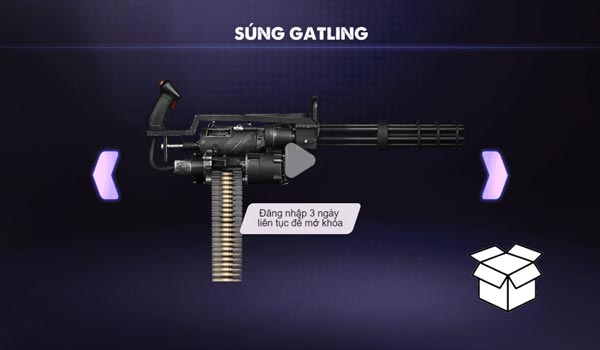 Các mẫu súng trong Shop cửa hàng đăng nhập