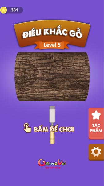 Màn hình game Điêu khắc gỗ