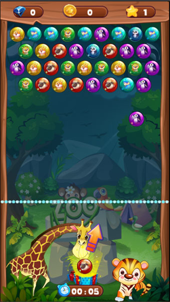 Bắn 3 quả bóng cùng màu lại với nhau