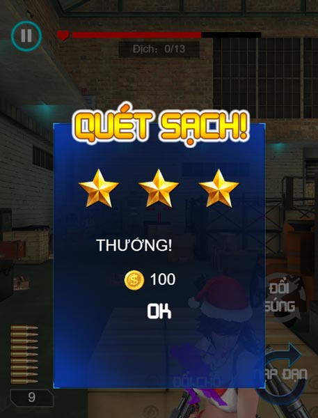 Hoàn thành level thử thách