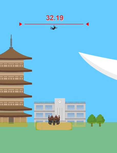 Tung anh thanh niên lên cao nhất có thể