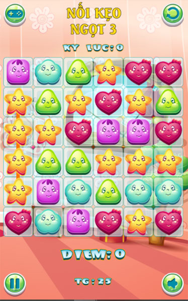 Nối những viên kẹo cùng màu