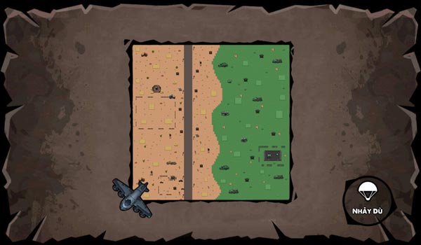 Nhảy dù vào map Pubg