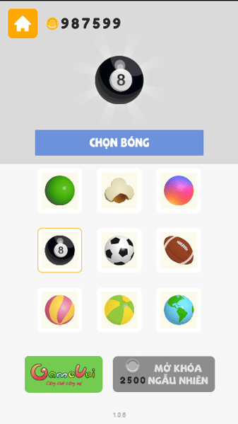 Các Skin quả bóng trong Shop cửa hàng