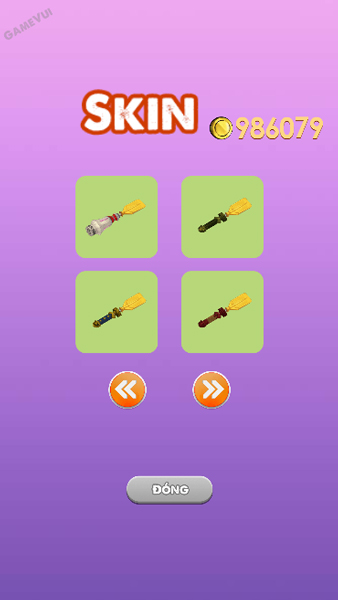 Mở khóa các Skin trong Shop cửa hàng