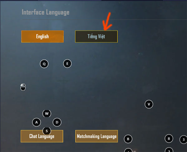 Chọn tiếng Việt