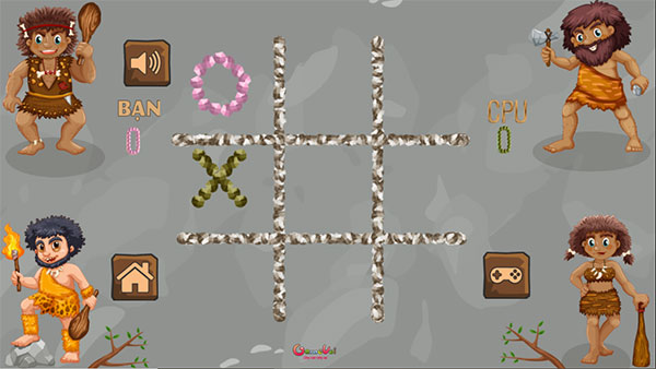 Vẽ các ký tự XO lên ô trống