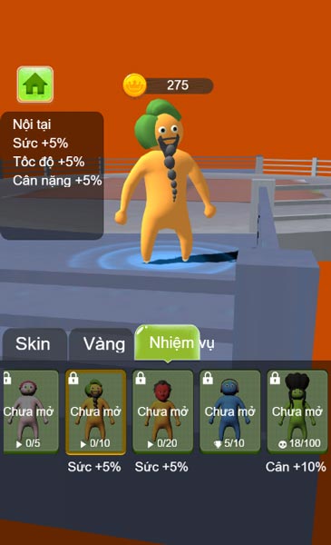 Các Skin đô vật trong Shop cửa hàng