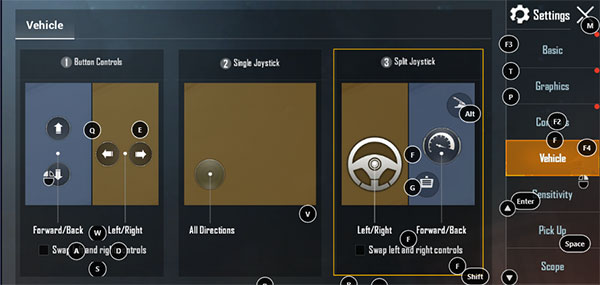 Các chế độ lái xe