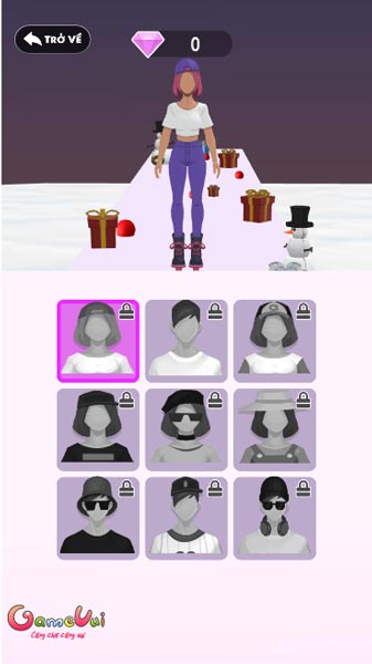 Mở khóa nhân vật trong Shop cửa hàng