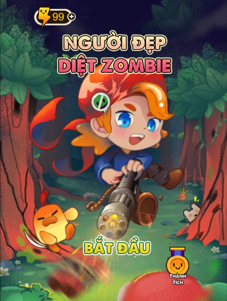 Chơi game Người đẹp diệt Zombie - GameVui