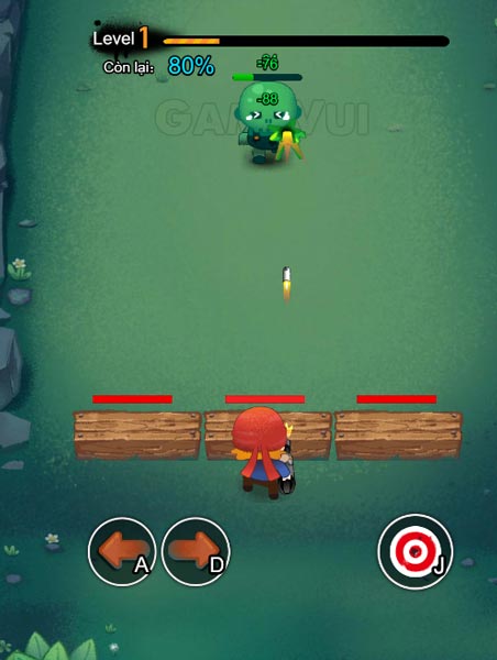 Điều khiển cô bé bắn Zombie