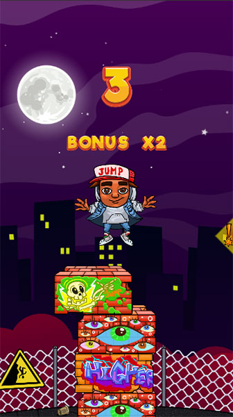 Nhảy lên để tránh vật cản