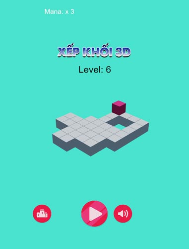 Chơi game Xếp khối 3D - GameVui