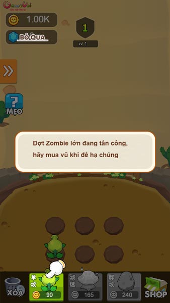 Chơi game Cây trồng nổi giận - GameVui