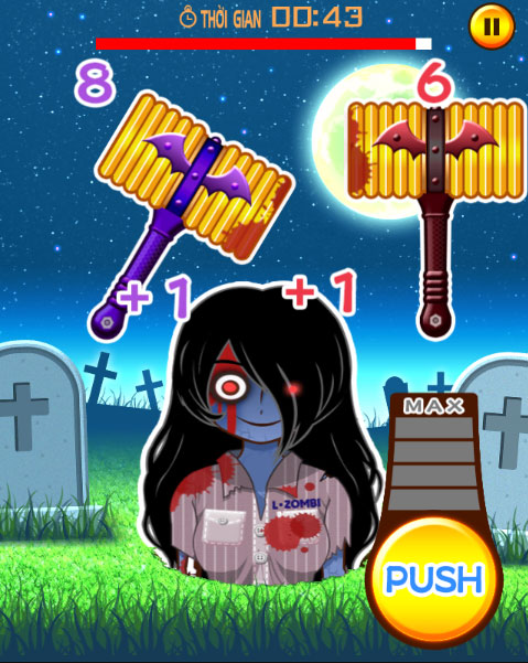 Đập zombie để đuổi chúng