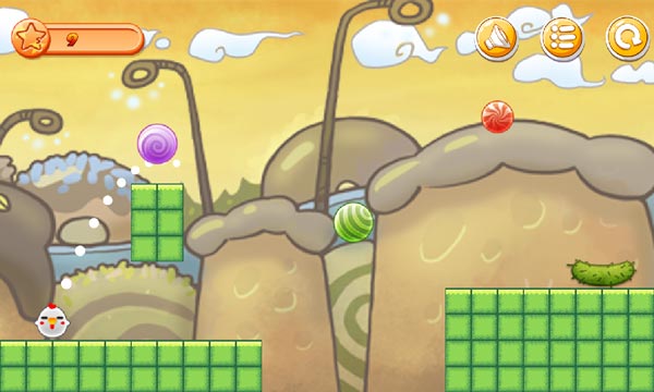 Giúp chú gà con thu thập đủ 3 viên thức ăn