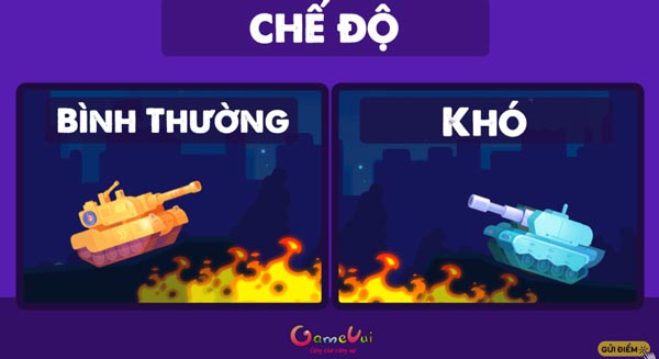 Chọn chế độ đấu xe tăng