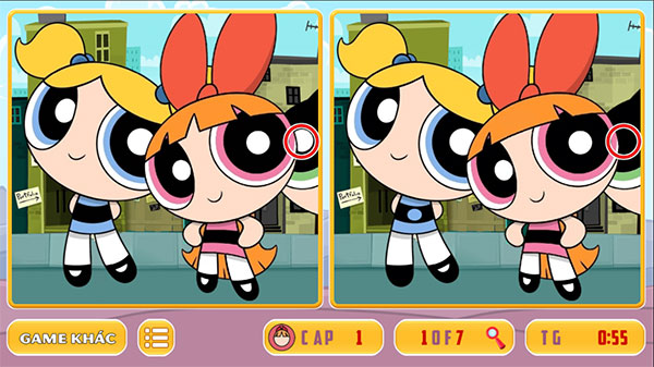 Tìm ra 7 điểm khác nhau