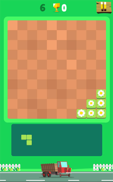 Xếp khối hình lên khu vườn