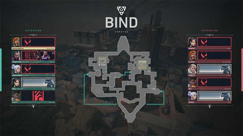 Bản đồ trận đấu chế độ Bind