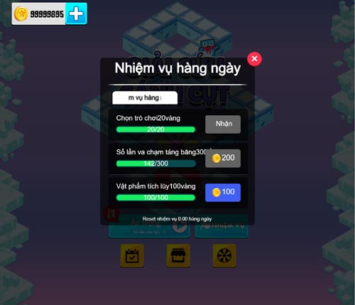 Làm nhiệm vụ để nhận thưởng