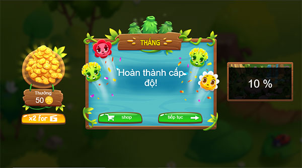 Hoàn thành cấp độ