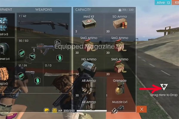 Bỏ bớt đồ trong balo