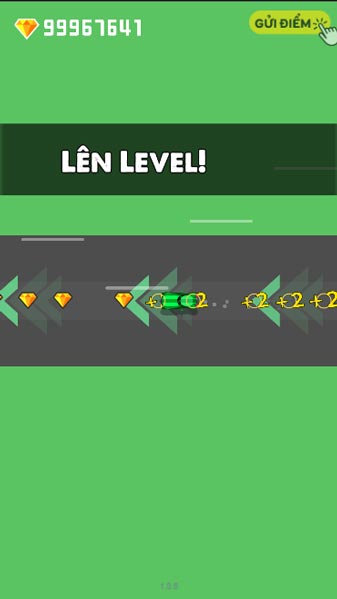 Nhặt kim cương và lên level