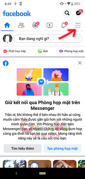 Click 3 dấu gạch ngang