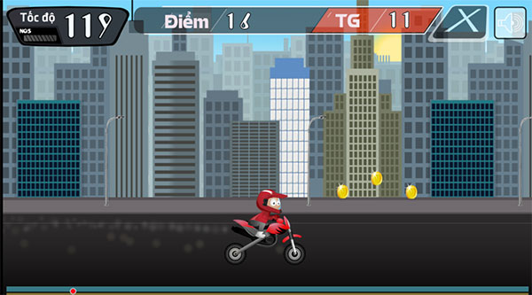 Điều khiển xe về đích