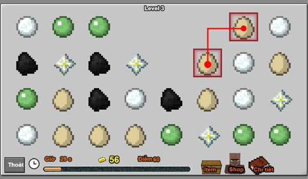 Cách chơi game Tìm cặp hình Minecraft 2