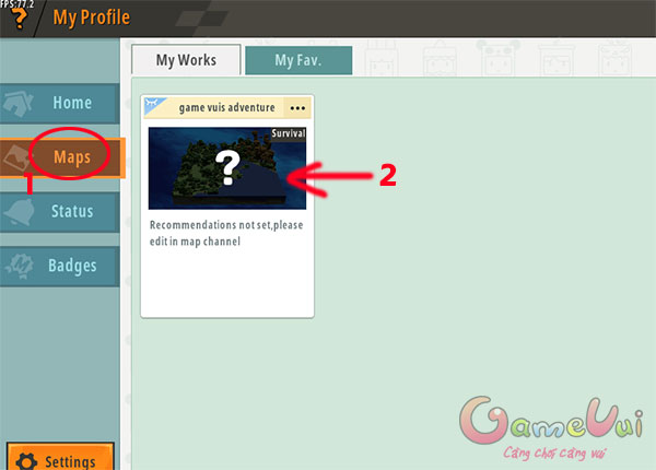 Xem bản đồ đã đăng