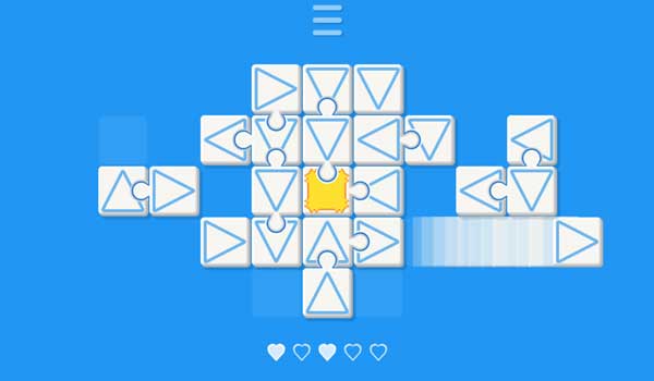 Nhớ chú ý hướng mũi tên của các mảnh ghép