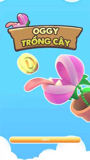 Chơi game Oggy trồng cây - GameVui