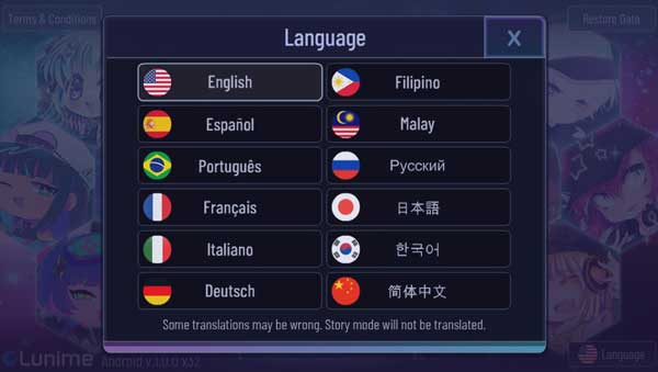 Hiện tại Gacha Club vẫn chưa hỗ trợ tiếng Việt