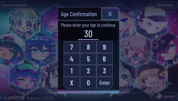 Nhập số tuổi (lớn hơn 10) để chơi game