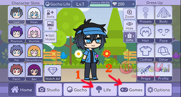 Chọn Life hoặc Games